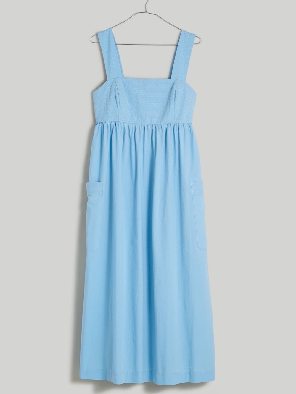 Madewell Cutout-Back Empire Midi Dress